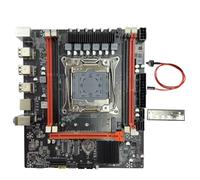 Toheitian Kit de Placa Base X99E DDR4 LGA2011-3 4XDDR4 Ranuras de RAM RECC Tarjeta LAN Gigabit M.2 NVMe Placa Base de Juegos X99