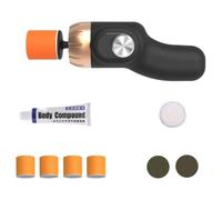 Toheitian Kit de Pulido Automotriz Mini de Doble Acción, Herramientas de Detalle para Protección de Pintura de Automóviles y Reparación de Rayones 12V Portátil