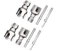 Toheitian Kit de Roscado para Tuberías PPR, Juego de Matrices de Acero para PPR (1/2 Pulg + 3/4 Pulg)