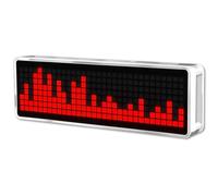Toheitian Luz LED Kit Rojo | Luz de captación de sonido compatible con espectro musical y reloj LED, color rojo.