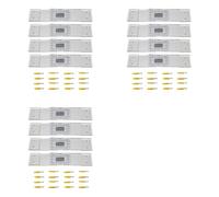 Toheitian Medidor de Espesor, 12 Piezas, Registro de Monitoreo de Grietas, Monitor de Grietas Estándar para el Indicador Estándar y de Esquina