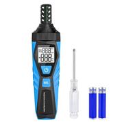 Toheitian Medidor de Temperatura y Humedad Termómetro Portátil Higrómetro con Temperatura, Punto de Rocío, Bulbo Húmedo, Termómetro de Bulbo Húmedo
