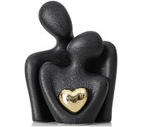 Toheitian Mini Estatua de Pareja, Soporte para TV, DecoracióN, Escultura Abstracta, ChucheríAs, DecoracióN del Hogar, Parejas, Amor, Oficina, EspectáCulo, Piezas, Negro B