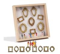 Toheitian Minicaja de Silueta de Museo DIY: Celebra Tus Recuerdos con Estilo, Kit de de Caja de Sombras, Juego de Marcos para Exhibir Fotos.