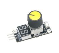 Toheitian Módulo Controlador de Velocidad PWM 3-24V con Pantalla LED, Interruptor de y Parada Integrado, Frecuencia PWM
