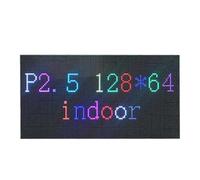 Toheitian Módulo de Pantalla LED de Matriz de Alta Resolución y Alta Tasa de P2.5 Interior 320X160mm 128X64 Píxeles Pantalla RGB
