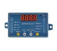 Toheitian Módulo de Temporizador de Relé de Retardo de Tiempo DC12V Interruptor de Circuito de Temporización de Retardo de con Pantalla LED Electrónica