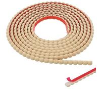 Toheitian Moldura Decorativa de Pared de Perlas y Cuentas de 10 Pies, Moldura Flexible de PVC Autoadhesiva para Decoración del Hogar, Marcos de Espejos y Madera