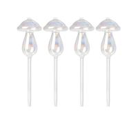 Toheitian Paquete de 4 Bolas de Riego Automático, Regaderas de Vidrio, Diseño de, Vidrio Soplado A Mano, Adecuadas para Plantas de Interior y Exterior