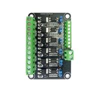 Toheitian Placa de Control Mos de 6 Canales Módulo Mos Aislación de Optoacoplador de Microcontrolador Accesorios de Placa de Controlador MOSFET 3.3V