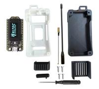 Toheitian Placa de Desarrollo Heltec Lora 32 V4 Meshtastic SX1262 con Carcasa, Red de Alimentada por Energía Solar, GPS, WiFi, Lora, BLE A.