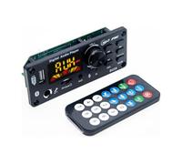 Toheitian Placa Decodificadora 40Wx2 Bluetooth 5.0 MP3/USB/TF/LINE 12V 6.35mm Mic USB TF Reproductor de Música de Audio para Coche