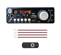 Toheitian Placa Decodificadora de Audio Bluetooth de 4x30W 7.4V-12.6V USB TF FM AUX Reproductor de Audio para Coche Compatible con MP3/USB/TF/LINE In Control Remoto Grande