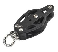 Toheitian Polea de Bloque de Vela Giratoria de 35 mm con Arraigo, Accesorio de Aparejo de Nailon de Calidad Marina.