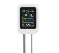 Toheitian Probador de PH del Suelo Recargable 6 en 1 Medidor de Humedad/Fertilidad/Luz Solar/Temp/PH Analizador de Nutrientes de la para Jardinería y Agricultura