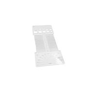 Toheitian Regla de Ganchillo de Acrílico Transparente para Medir el Grosor del Hilo, Cinta Métrica de Costura.