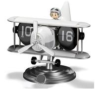 Toheitian Reloj de Mesa Retro Digital Flip Desk Clock, Reloj de Mesa de Estilo Moderno de Mediados de Siglo, Reloj A Pilas con Funcionamiento Mecánico para Habitación, Hogar, Oficina.