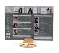 Toheitian Soporte de de Foto para Tarjeta de Número de Mesa de Boda A4 210X297MM, Soporte de Exhibición de Señal de Acrílico A.