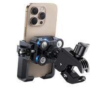 Toheitian Soporte para Teléfono de Bicicleta Soporte para Teléfono de Motocicleta Abrazaderas de Absorción de Impactos y Liberación Rápida