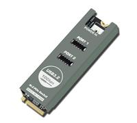 Toheitian Tarjeta de Expansión M.2 PCIe a USB 3 Tipo-E una Pieza | Contenido del paquete: 1 tarjeta de expansión; diseño compacto para panel frontal y extensión PCIe a USB 3 Tipo-E.