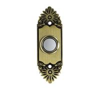 Toheitian Timbre de Puerta Vintage de Metal Resistente con Luz, Pulsador, Botones de Pared para el Hogar, Abridor con Cable, Universal, para Puertas de Garaje.