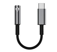 Toheitian USB Tipo C una Conector para Auriculares de 3,5 mm Adaptador de Audio Digital Convertidor USB C una Cable Auxiliar para Auriculares de 3,5 mm Gris