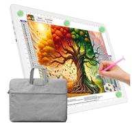 TOHETO Mesa luminosa A4 con bolsillo para pintura de diamantes, caja de luz ultrabrillante con botones laterales, almohadilla de luz LED para trazar, placa de luz para esbozar, dibujar, diseñar