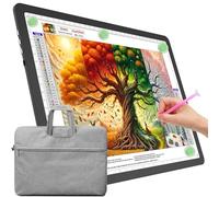 TOHETO Mesa luminosa A4 con bolsillo para pintura de diamantes, caja de luz ultrabrillante con botones laterales, almohadilla de luz LED para trazar, placa de luz para esbozar, dibujar, diseñar (negro