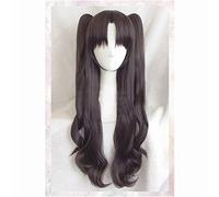 Tohsaka Rin Cosplay peluca Fate Grand Order/Fate Stay Night pelo ondulado pelo sintético Anime Fate Grand Order Cosplay peluca + gorro de peluca 24"