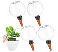 TOHYKO 4 bolas de riego automático para plantas, 500 ml, dispensador de agua para plantas, riego automático de plantas, dispensador de agua para vacaciones y oficina