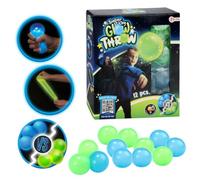 Toi-Toys Bolas Luminosas Glow Throw - Bola globble - Juego de Bolas con 12 Bolas elásticas en 2 Colores - Juego de Lanzamiento - Bolas Fluorescentes - Juguetes a Partir de 3 años