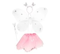 Toi-Toys Disfraz Princess Amigos Peluche Tutu Ala Diadema Varita Mágica