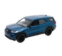 Toi-Toys Ford Explorer 2023 - Modelo de coche de metal (11,8 cm, con motor retráctil, 4 variantes 70), color azul metalizado