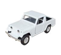 Toi-Toys Jeep Jeepster Commando 1967 - Modelo de coche de metal con retirada, 4 variantes 50 (blanco)