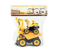 Toi Toys - Juego de camión volquete y excavadora