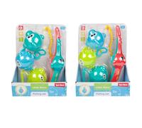 Toi-Toys Juego de pesca para bebé, juguete de baño con 3 peces de colores