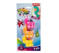 Toi-Toys juguetes exprimir inodoros con turd brillo - juego de 3 piezas