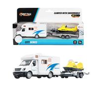 Toi-Toys Metal Camper Pull Back+aanhanger+sneeuwscooter(