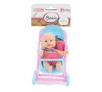 Toi-Toys Mini muñeca de bebé sentada, 12 cm, juguete para niños