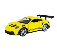 Toi-Toys Porsche 911 (992) GT3 RS - Modelo de coche de metal con retirada, 4 colores, 74 (amarillo)