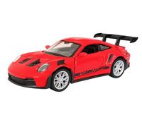 Toi-Toys Porsche 911 (992) GT3 RS - Modelo de coche de metal con retirada, 4 colores, 74 (rojo)