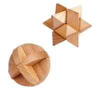 Toi-Toys rompecabezas de cerebro de madera 3D juego de pensamiento para niños y adultos