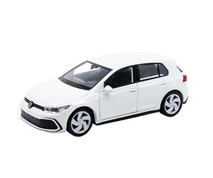 Toi-Toys Volkswagen Golf 8 GTI - Modelo de coche de metal para Volkswagen Golf 8 GTI, 4 modelos 49 (blanco metalizado)