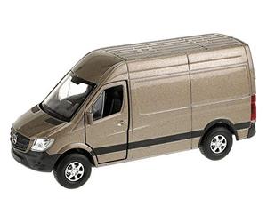 Toi-Toys Welly Mercedes Benz Sprinter Panel Van11,5 cm plateado