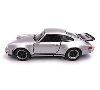 Toi-Toys Welly Model Car Porsche 911 Turbo 930 Sports Car Classic Car Miniature Car Scale 1:39 / L 12cm Silver