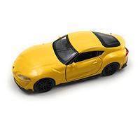 Toi-Toys Welly Modelo de coche Toyota Supra deportivo miniatura escala 1:39 / L 12cm amarillo