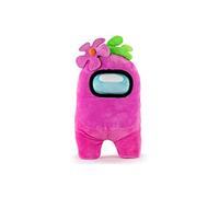 Toikido- Peluche Oficial de Among Us - Rosa con Flor (Famosa 760020475)