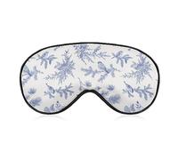 Toile De Jouy - Antifaz vintage para dormir, diseño de pájaros de invierno, para hombres, mujeres, adolescentes, niños, para dormir por la noche, comodidad para viajes, yoga, siesta