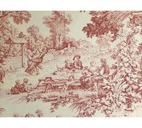Toile De Jouy - Tela al metro | Colores múltiples | Made in Italy | 100% algodón | 180 cm de altura