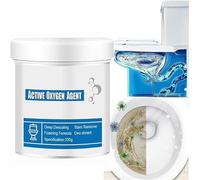 Toilet Active Oxygen Agent,Touch Free Fizzy Foam Toilet Cleaner,Splash Toilet Cleaner Foaming Powder,Powerful Pipe Dredging Agent,Easy To Help You Solve In Toilet Cleaning (1 pcs-250g)